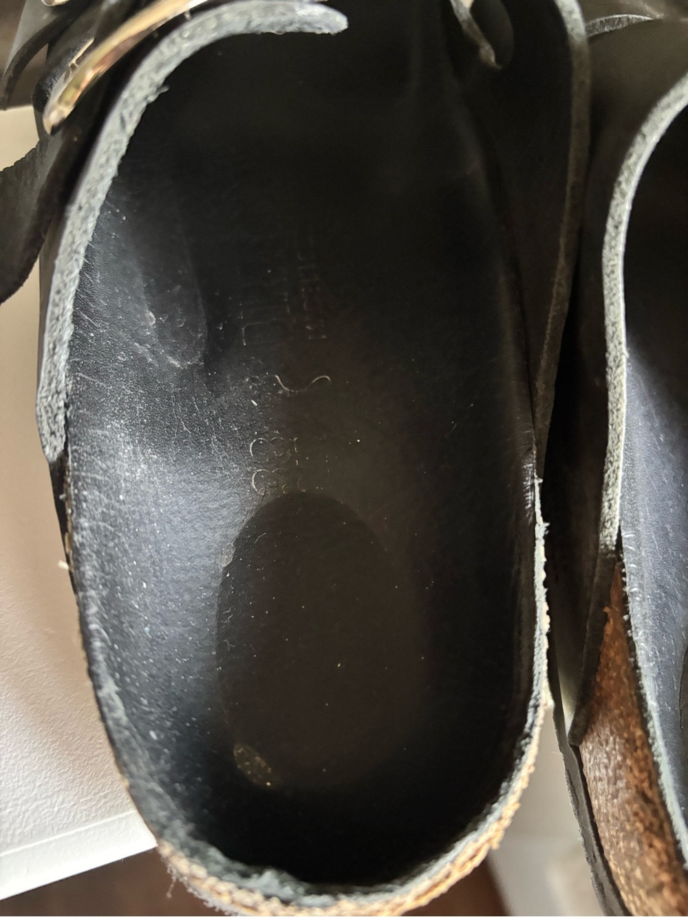 Birkenstock Arizona Big Buckle Black Slides Size 38 - US 7-7.5 - Picture 10 of 11